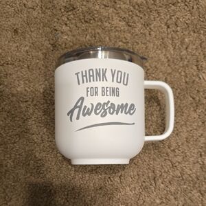 White Insulated Mug with Lid